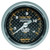 2-1/16" FUEL PRESSURE, 0-15 PSI, CARBON FIBER